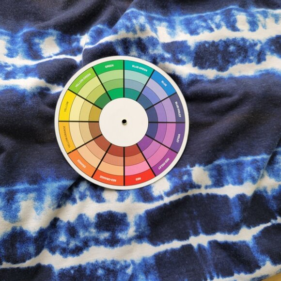 Lularoe Womens Dress 2XL Plus Short Sleeve Blue Tie Dye Poly Blend TIE23E - Picture 10 of 12